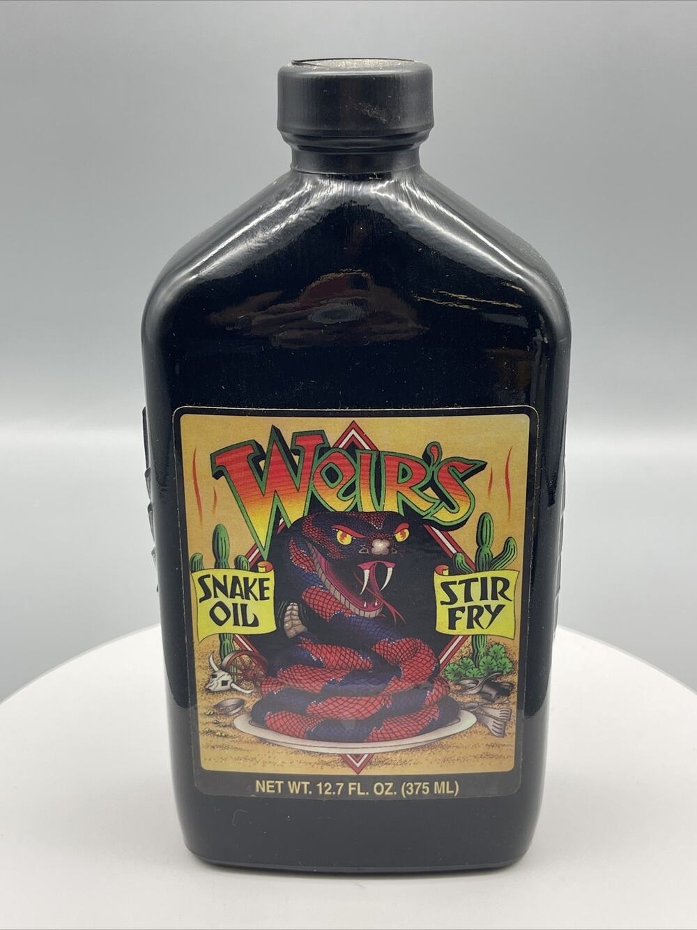 RARE Bob Weir Grateful Dead Otherworld Snake Oil Stir Fry Sauce Bottle-SEALED